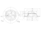 Rear brake disc thumb