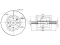 Front brake disc thumb