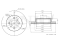 Front brake disc thumb