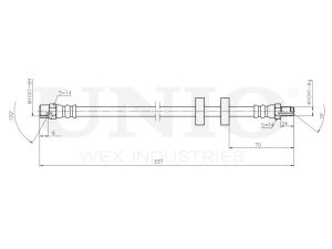Front brake hose photo
