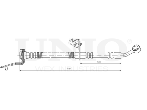 Left front brake hose photo