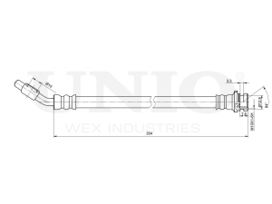 Right front brake hose photo