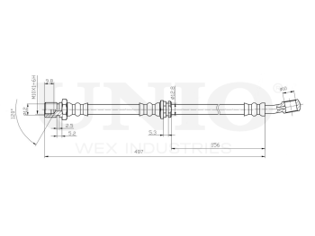 картинка Шланг тормозной передний левый от UNIO