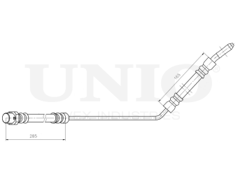 картинка Шланг тормозной задний левый от UNIO