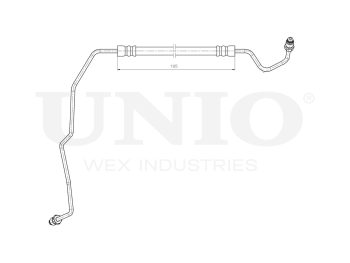 картинка Шланг тормозной задний левый от UNIO