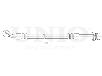 картинка Шланг тормозной передний левый от UNIO