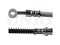 Left front brake hose thumb