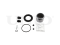 Front brake caliper rebuild kit with piston thumb