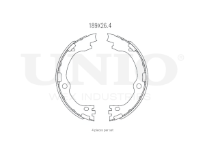 Rear brake shoes photo