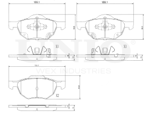 Front brake pads photo