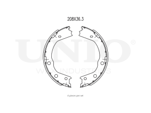 Rear brake shoes photo