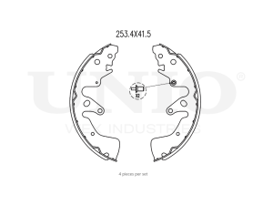 Rear brake shoes photo