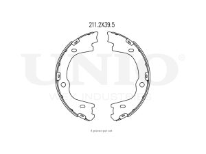 Rear brake shoes photo