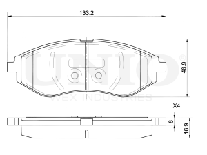 Front brake pads photo