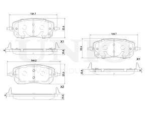 Front brake pads photo