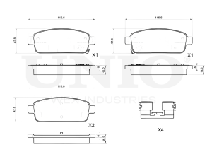 Rear brake pads photo