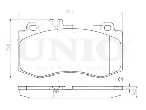 Front brake pads photo