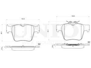 Rear brake pads photo