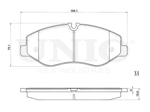 Front brake pads photo