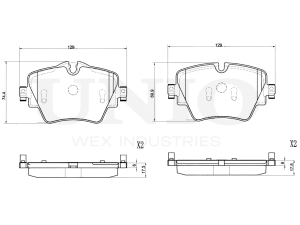 Front brake pads photo