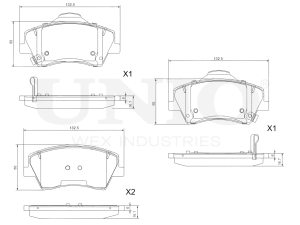Front brake pads photo