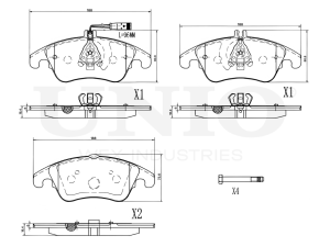 Front brake pads photo