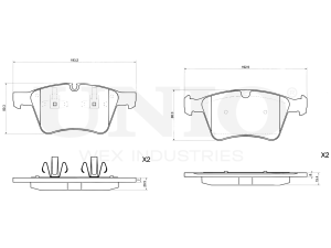Front brake pads photo