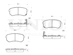 Rear brake pads photo