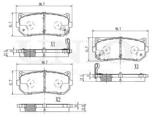 Rear brake pads photo