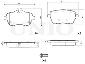 Rear brake pads photo