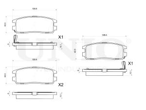 Rear brake pads photo