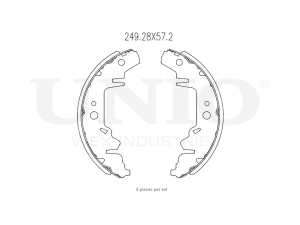 Rear brake shoes photo