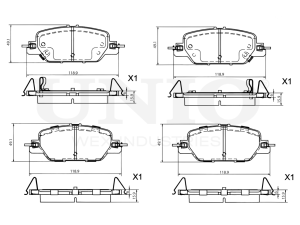 Rear brake pads photo