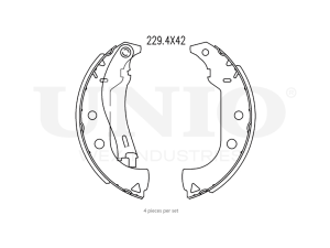 Rear brake shoes photo