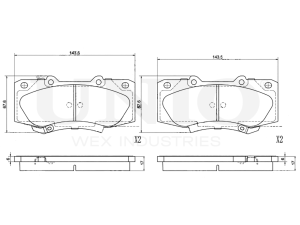 Front brake pads photo