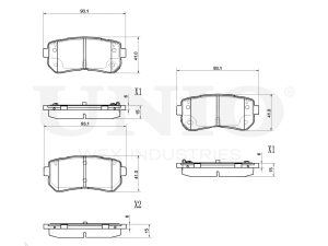 Rear brake pads photo