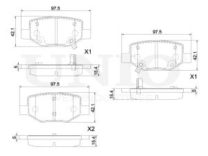 Rear brake pads photo