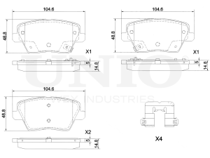 Rear brake pads photo