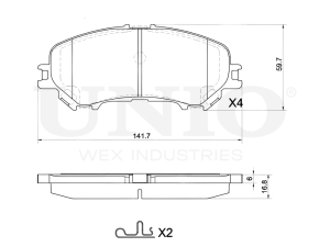 Front brake pads photo