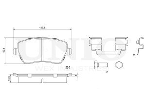 Front brake pads photo