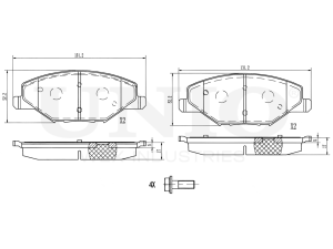 Front brake pads photo