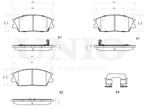 Front brake pads photo
