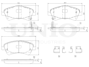 Front brake pads photo