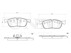 Front brake pads photo