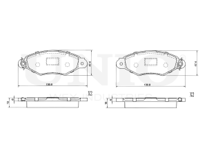 Front brake pads photo