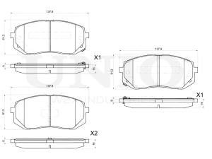 Front brake pads photo