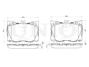 Front brake pads photo