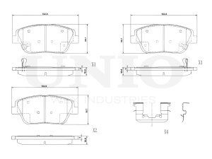 Front brake pads photo
