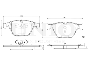 Front brake pads photo