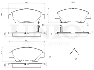 Front brake pads photo